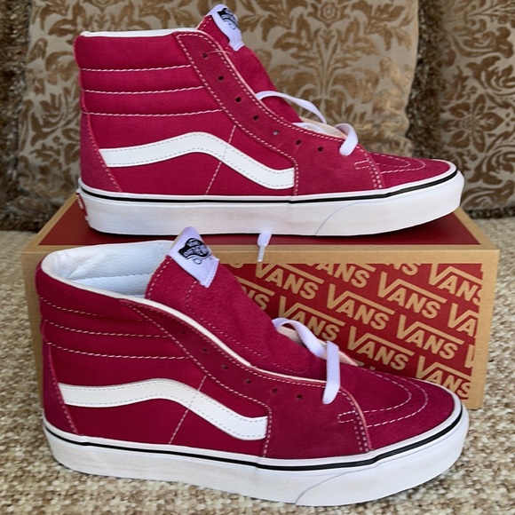 Vans Shoes - Vans Sk8-Hi Cerise/True White WMNS